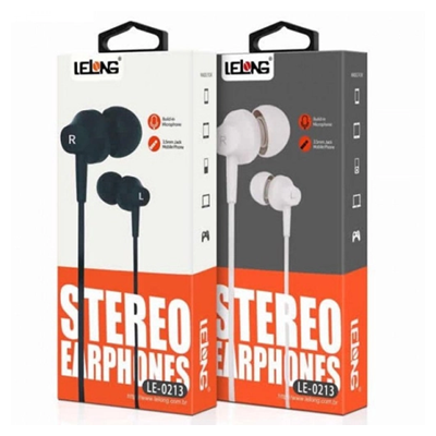 FONE C/ MICROFONE STEREO EARPHONES LE-0213 LELONG