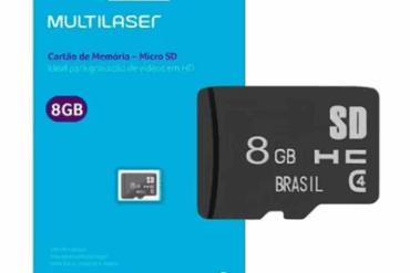 CARTAO MEMORIA 8GB MC141 MULTILASER - Imagem 1