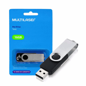 PEN DRIVE 16GB TWIST PD588 MULTILASER