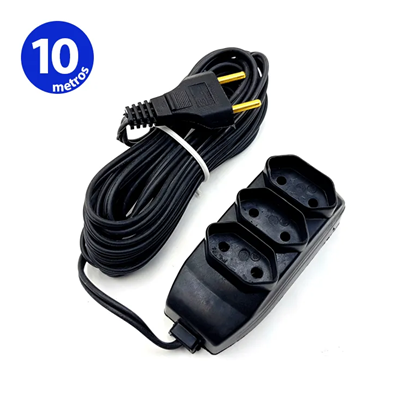 EXTENSAO LIDER LUX 10 METROS (PRETO)