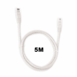 CABO REDE CAT.5E 5M RJ45 BRANCO PC-ETHU50WH PATCH CORD PLUSCABLE
