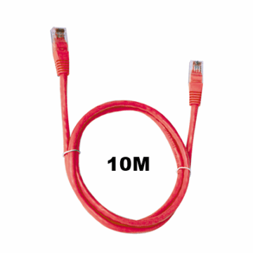 CABO REDE CAT.6 10M RJ45 VERMELHO PC-ETH6U100RD PATCH CORD PLUSCABLE