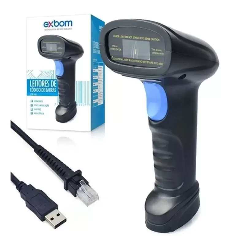 LEITOR CODIGO DE BARRAS USB LCB-160 EXBOM #
