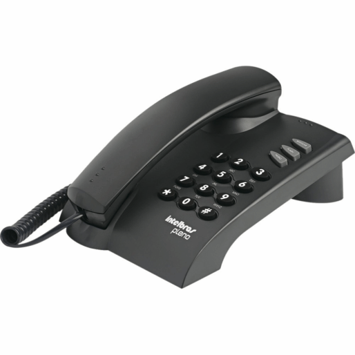 TELEFONE COM FIO PLENO PRETO INTELBRAS