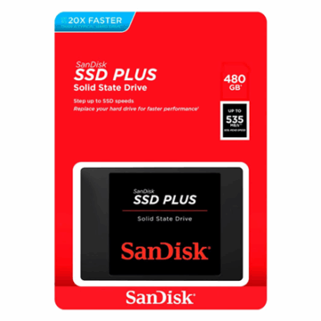 SSD 480GB SANDISK G26 PLUS SATA 3 2.5″ SDSSDA-480G-G26 #