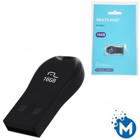 PEN DRIVE 16GB MINI MULTILASER PD771 #