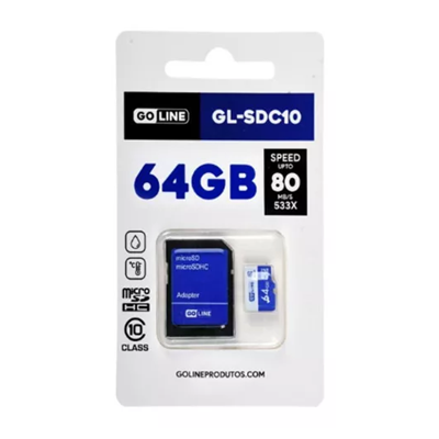 CARTAO MEMORIA 64GB GOLINE GL-SDC10 #