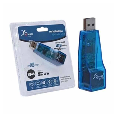 ADAPTADOR RJ45 REDE X USB 2.0 HB-T66 KNUP 10/100MBPS