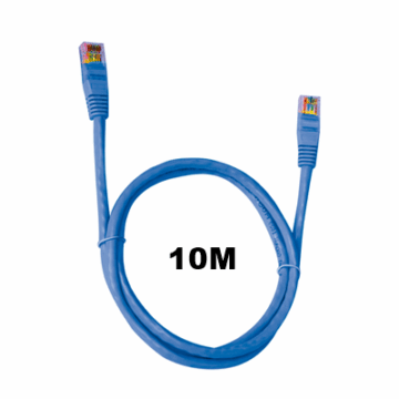 CABO REDE CAT.6 10M RJ45 AZUL PC-ETH6U100BL PATCH CORD PLUSCABLE