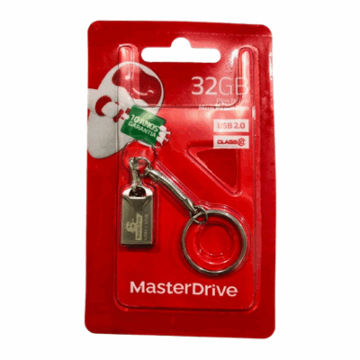 PEN DRIVE 32GB MINI PREMIUM USB 2.0 PLATINUM C/CHAVEIRO M-104 MASTERDRIVE