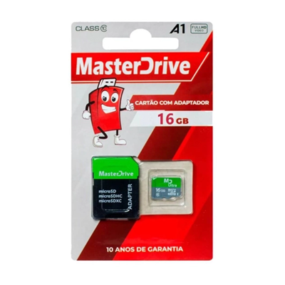 CARTAO MEMORIA 16GB MASTERDRIVE #