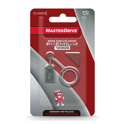 PEN DRIVE 128GB CHAVEIRO MINI MASTERDRIVE PREMIUM #