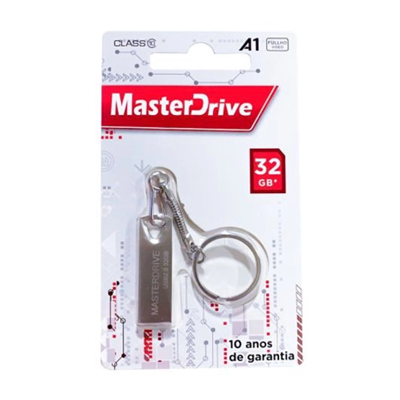 PEN DRIVE 32GB MASTERDRIVE C/ CHAVEIRO #