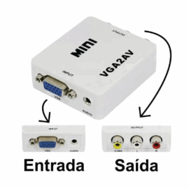 CONVERSOR VGA X RCA ALTA RESOLUCAO