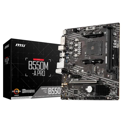PLACA MAE AM4 MSI B550M-A PRO M.2/DDR4//DVI/HDMI/USB3.2 #