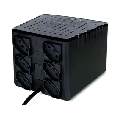 ESTABILIZADOR 1000VA 6 TOMADAS PRETO POWEREST 9007 TS SHARA