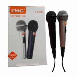 MICROFONE COM FIO 2.5M LE-901 LELONG