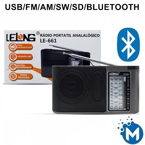 RADIO PORTATIL ANALOG. LE-661 LELONG