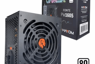 FONTE 500W ATX GAMER 80 PLUS PW1605 HAYOM - Imagem 1