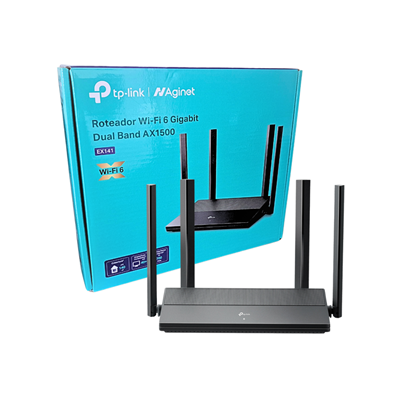 ROTEADOR TP-LINK AGINET AX1500 EX141 WIFI DUAL-BAND GIGABIT