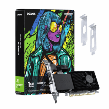 PLACA VIDEO NVIDIA GEFORCE G 210 1GB DDR3 64 BIT EDGE PPE210DR3SFBR PCYES