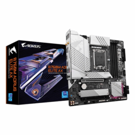 PLACA MAE S1700 GIGABYTE B760M AORUS ELITE AX WIFI INTEL DDR5 MATX M.2 NV