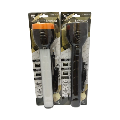 LANTERNA 5W MANUAL RECARREGAVEL CRS-3226 CAERUS