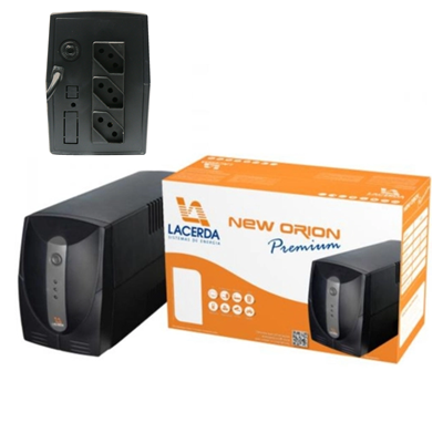 NOBREAK 600VA 3 TOMADAS MONOVOLT LACERDA NEW ORION PREMIUM ECCOPOWER