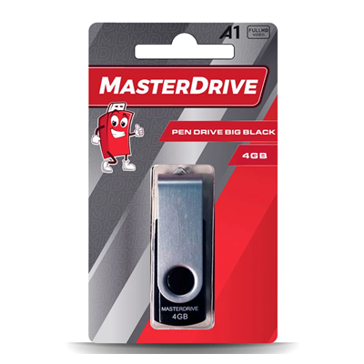 PEN DRIVE 4GB BIG BLACK MASTERDRIVE #