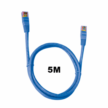 CABO REDE CAT.6 5M RJ45 AZUL PC-ETH6U50BL PATCH CORD PLUSCABLE