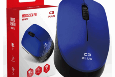 MOUSE S/FIO M-W17BL AZUL C3PLUS/C3TECH - Imagem 1