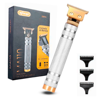 MAQUINA DE CORTAR CABELO E BARBA SEM FIO KP-MA110 KNUP