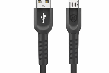 CABO USB V8 1M (BRANCO/PRETO) (C/AVARIA) # - Imagem 1