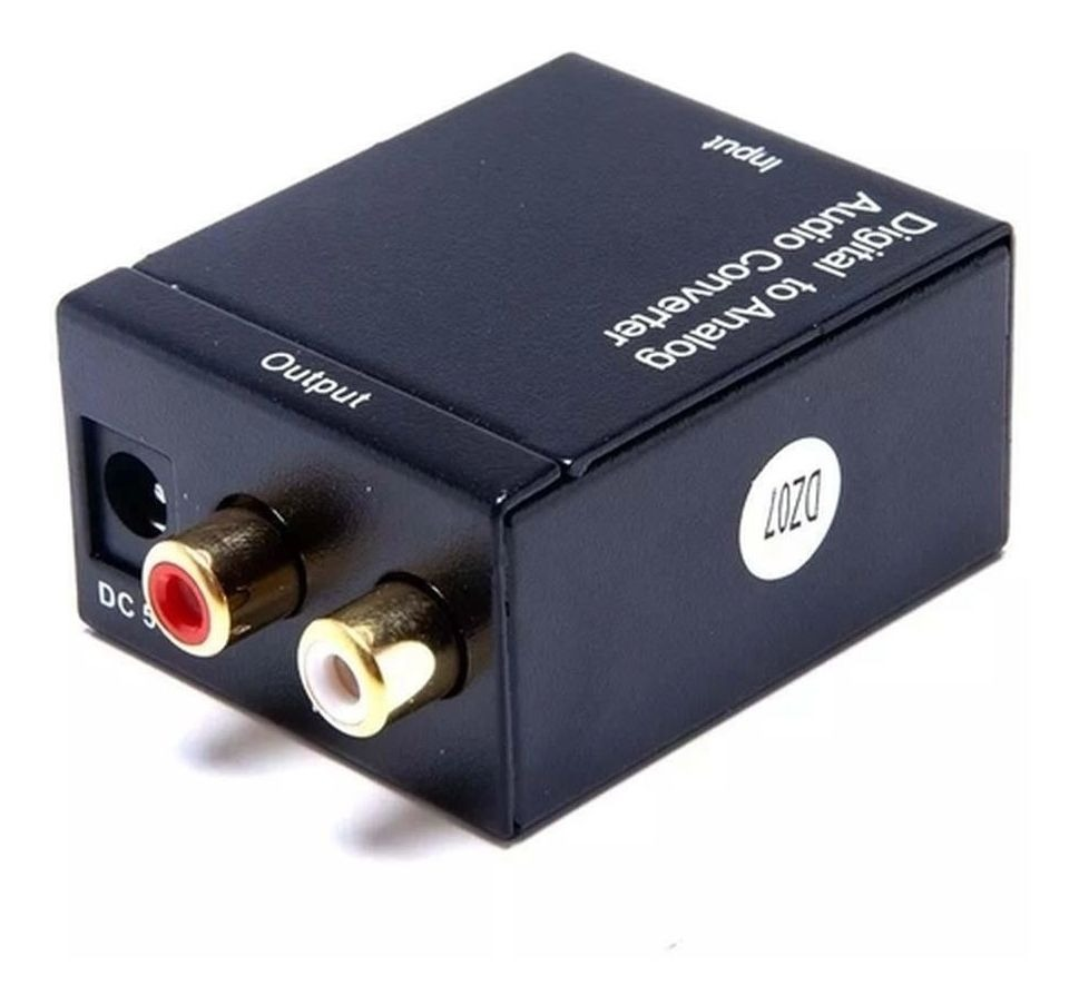 CONVERSOR OPTICO COAXIAL DIGITAL P/SOM ANALOG S/CAIXA