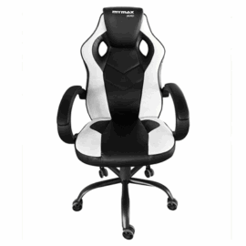 CADEIRA GAMER MX0 GIRATORIA PRETO/BRANCO MGCH-MX0/WH MYMAX