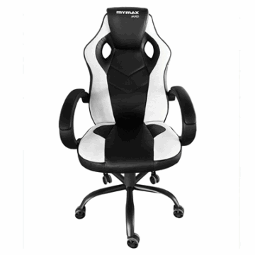 CADEIRA GAMER MX0 GIRATORIA PRETO/BRANCO MGCH-MX0/WH MYMAX