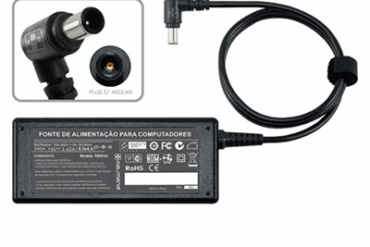 FONTE NOT SONY 19V 90W 4.7A 6.6×4.4MM D-537A GRASEP - Imagem 1