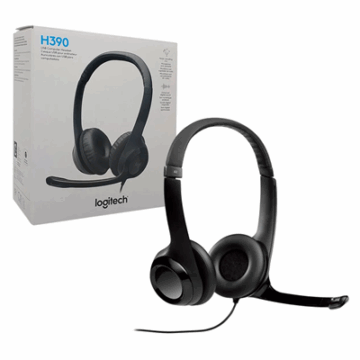HEADSET USB H390 PRETO LOGITECH