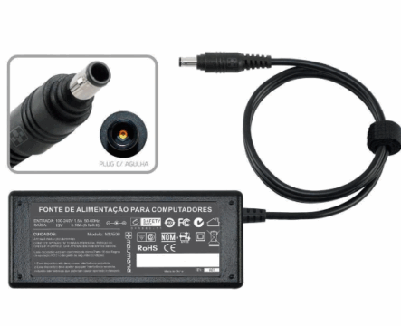 FONTE NOT SAMSUNG 19V 65W 3.16A 5.5×3.0MM MM500 MAIS MANIA #