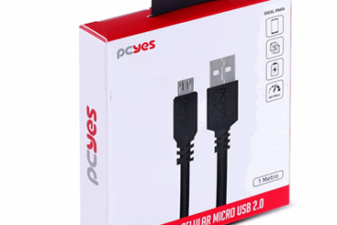 CABO USB V8 1M 2.0 PRETO PMUAP-1 PCYES # - Imagem 1