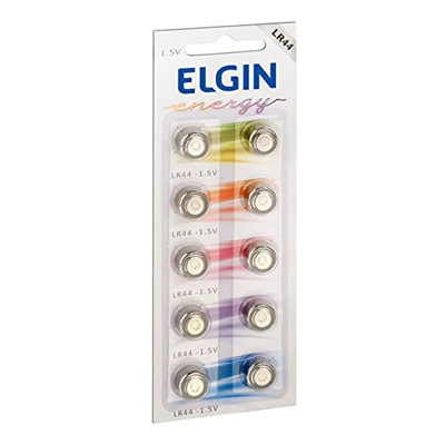 (UNIDADE) BATERIA LR44 AG13 LR1154 ALCALINA 1.5V ELGIN ENERGY #