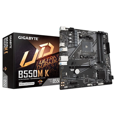 PLACA MAE AM4 GIGABYTE B550M K M.2/DDR4/DP/HDMI/USB3.2 #