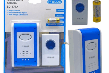 CAMPAINHA SEM FIO SD-171A IT-BLUE - Imagem 1