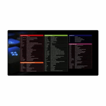 MOUSE PAD GAMER GRANDE (38-ATALHOS TECLADO WINDOWS) 700x350x3mm MP-7035C EXBOM
