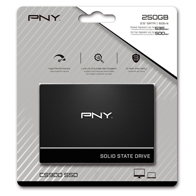 SSD 250GB PNY CS900 SSD7CS900-250-RB SATA 3 2.5″