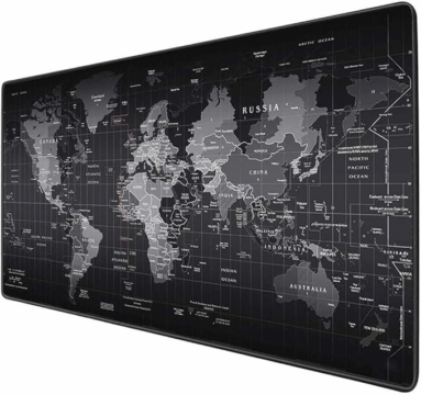 MOUSE PAD GAMER GRANDE (28-MAPA DO MUNDO) TAMANHO 700x350x3mm