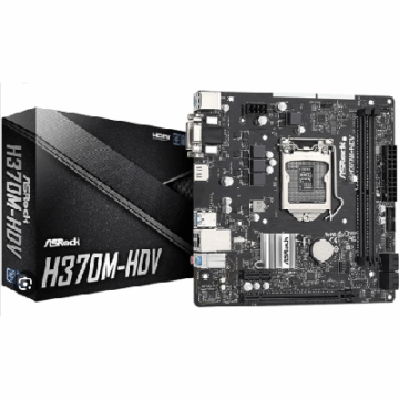 PLACA MÃE 1151 8° / 9º GER ASROCK H370M HDV DDR4 DVI HDMI VGA USB3.1 LAN