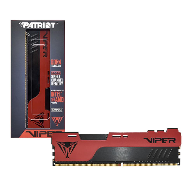 MEMORIA DDR4 8GB PC 3200MHZ PATRIOT VIPER ELITE II VERMELHO PVE248G320C8