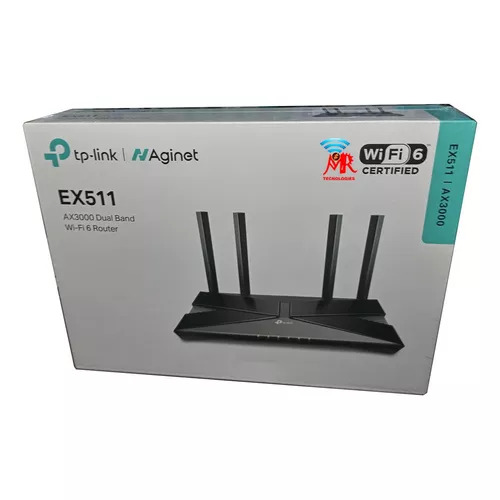 ROTEADOR TP-LINK AGINET AX3000 EX511 WIFI DUAL-BAND GIGABIT