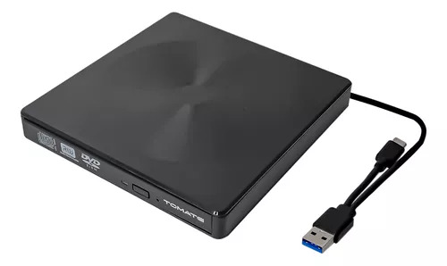 LEITOR E GRAVADOR DE DVD-RW EXTERNO USB 3.0 + TIPO C MTM-1025 TOMATE